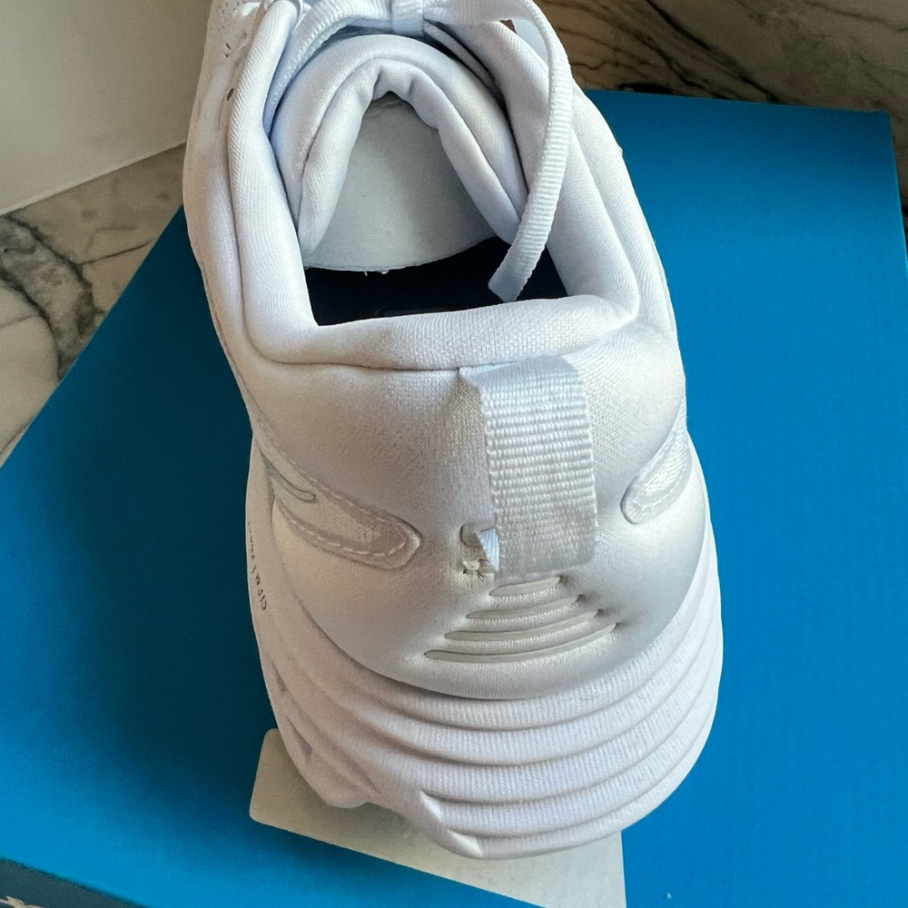 White Hoka Bondi 8, men’s size 11